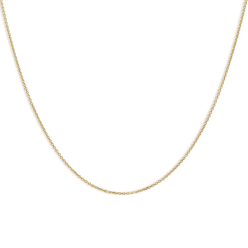 Dainty Cable Chain Necklace 14K sold by Adina Eden's product image thumbnail 5