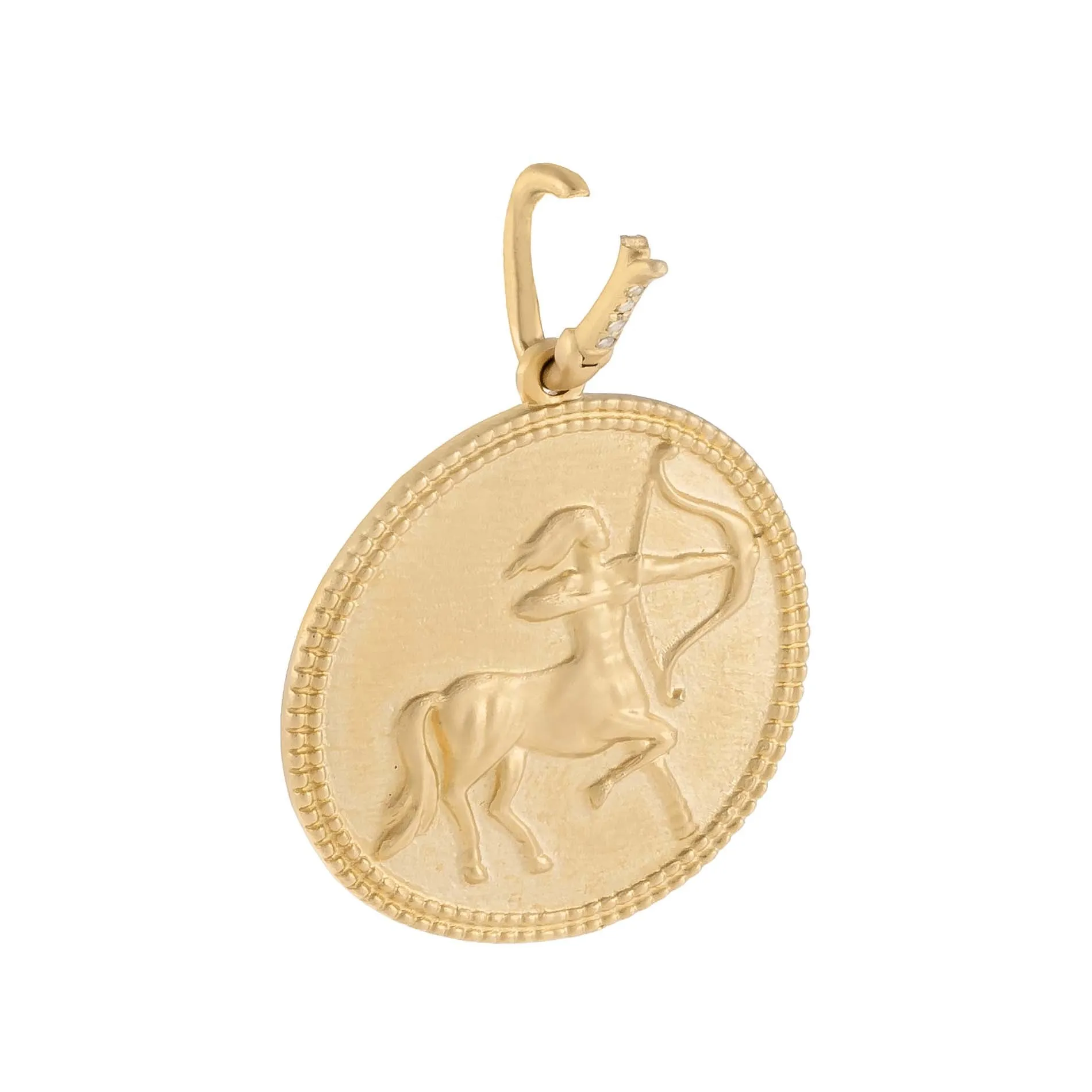 Diamond Warrior Coin Charm 14K sold by Adina Eden's product image thumbnail 2
