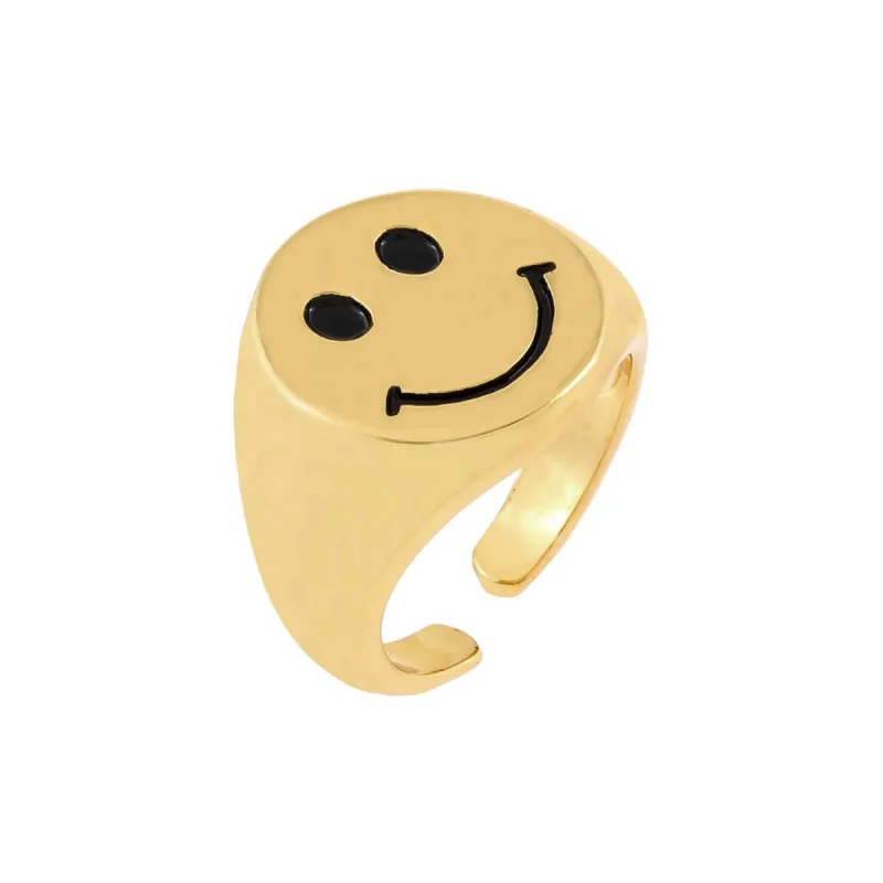 Smiley Face Ring sold by Adina Eden's