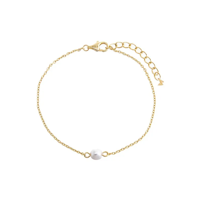 Pearl Chain Bracelet sold by Adina Eden's