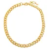 Solid/Pavé Chunky Cuban Link Necklace sold by Adina Eden's