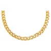 Solid/Pavé Chunky Cuban Link Necklace sold by Adina Eden's