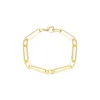 Wide Elongated Paperclip Chain Bracelet sold by Adina Eden's