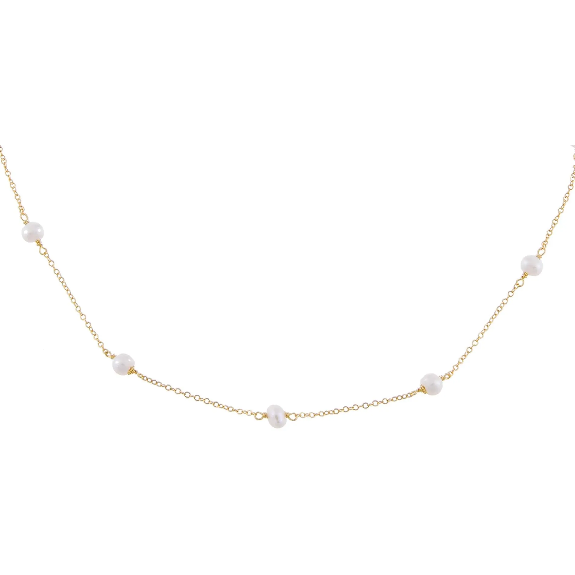 Pearl Chain Necklace sold by Adina Eden's