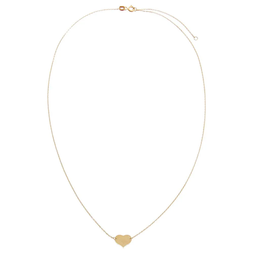 Engravable Mini Heart Necklace 14K sold by Adina Eden's product image thumbnail 3