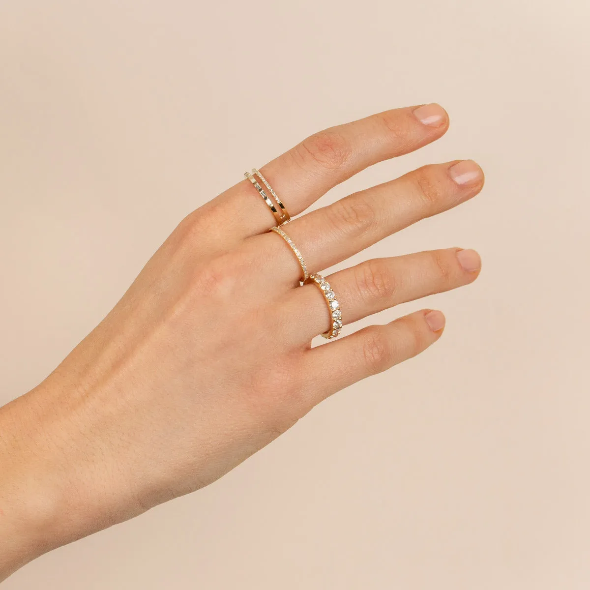 Diamond Eternity Band 14K sold by Adina Eden's product image thumbnail 2