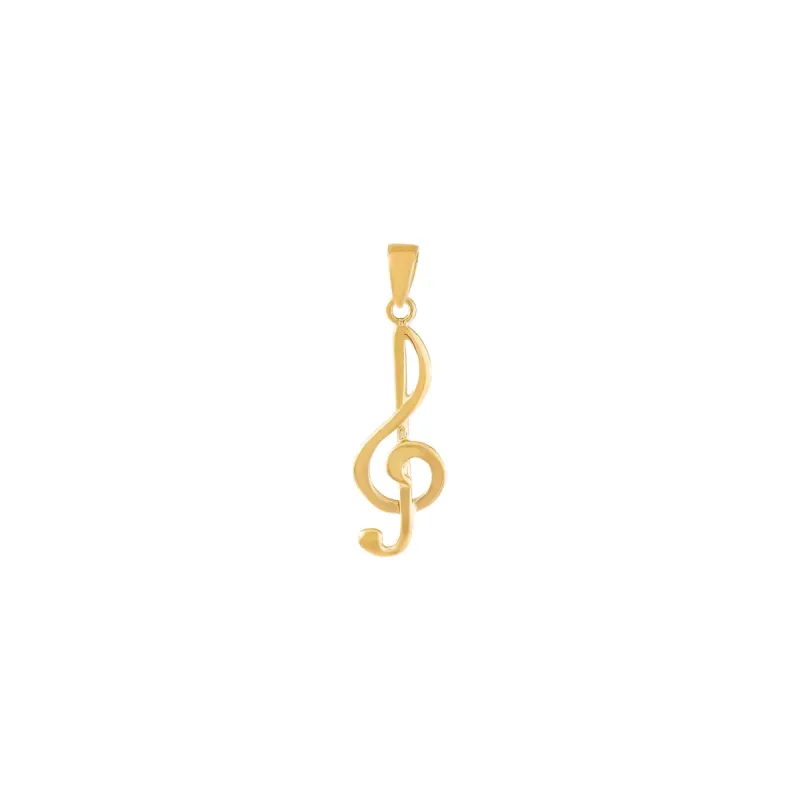 Music Note Charm 14K made by Adina Eden's