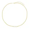 Pavé Nameplate Choker sold by Adina Eden's