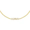 Pavé Nameplate Choker sold by Adina Eden's
