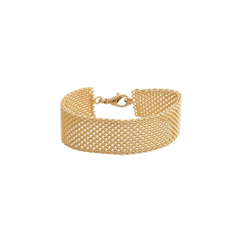 Wide Mesh Chain Bracelet sold by Adina Eden's