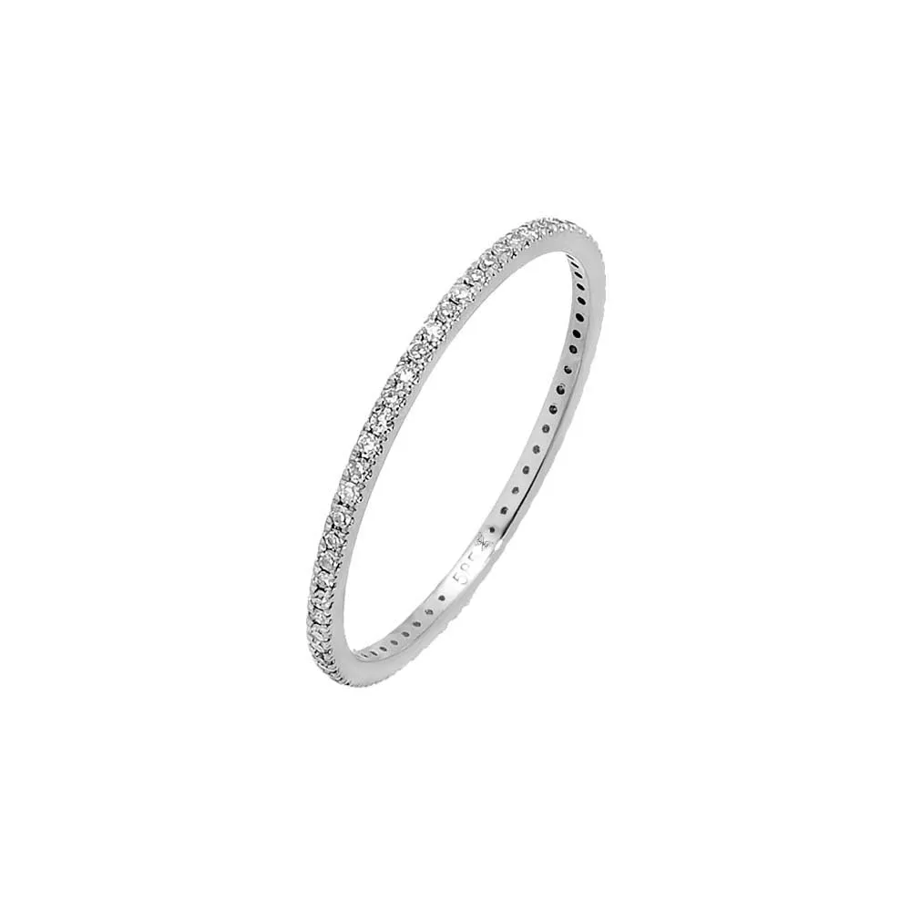 Diamond Micropavé Eternity Band 14K sold by Adina Eden's product image thumbnail 4
