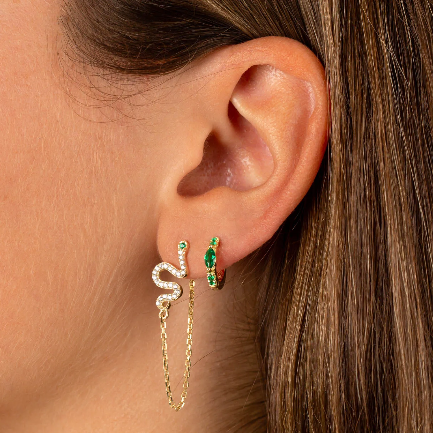 Emerald Lover Earring Combo Set sold by Adina Eden's product image thumbnail 2