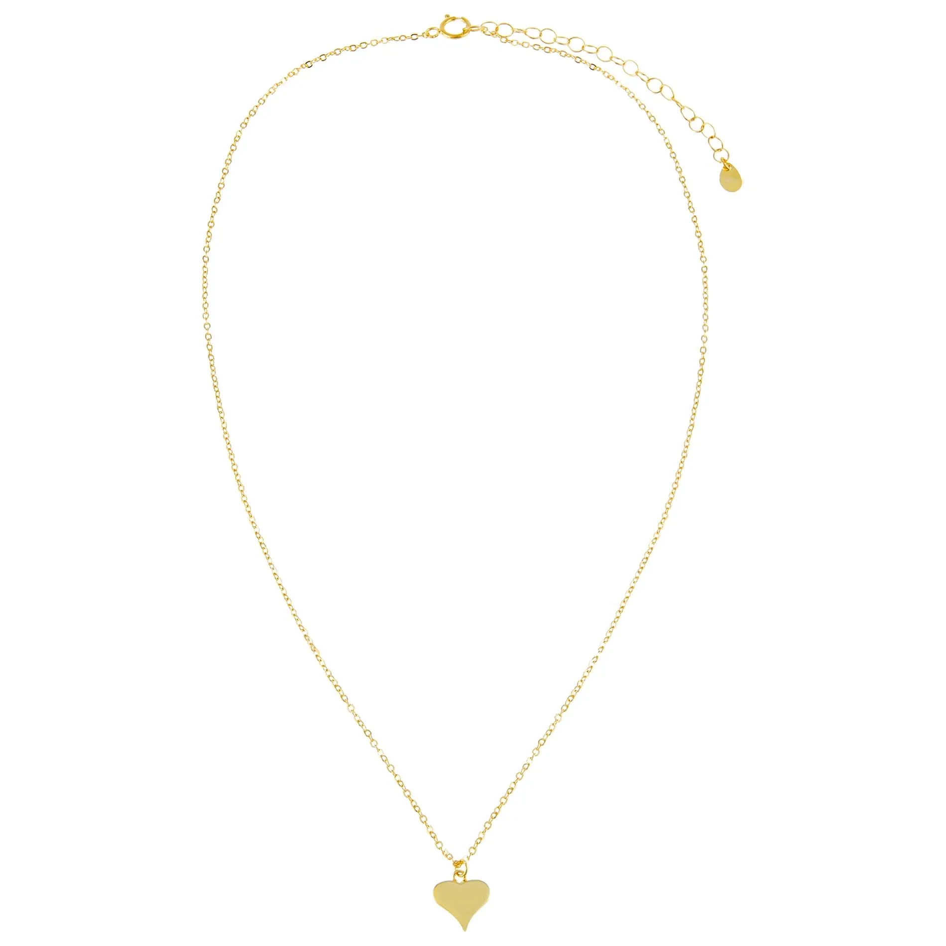 Mini Solid Heart Necklace sold by Adina Eden's product image thumbnail 2