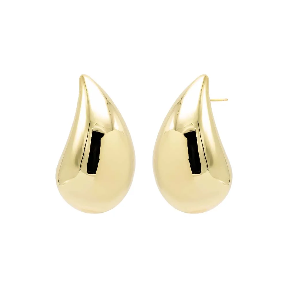 Jumbo Teardrop Stud Earring sold by Adina Eden's product image thumbnail 4