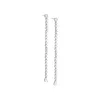 Thin CZ Drop Down Stud Earring sold by Adina Eden's