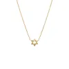 Mini Solid Star Of David Necklace 14K sold by Adina Eden's
