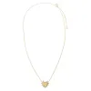 Scattered Diamond Outline Heart Necklace 14K sold by Adina Eden's