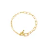 Pave Accented Toggle Multi Chain Bracelet sold by Adina Eden's