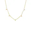CZ X Pearl Dangling Necklace sold by Adina Eden's