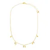 Solid/Pave Diamond Shape Shaker Necklace sold by Adina Eden's