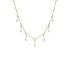 CZ X Pearl Shaker Necklace sold by Adina Eden's