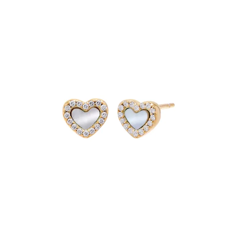 Pave Tiny Colored Gemstone Stud Earring sold by Adina Eden's