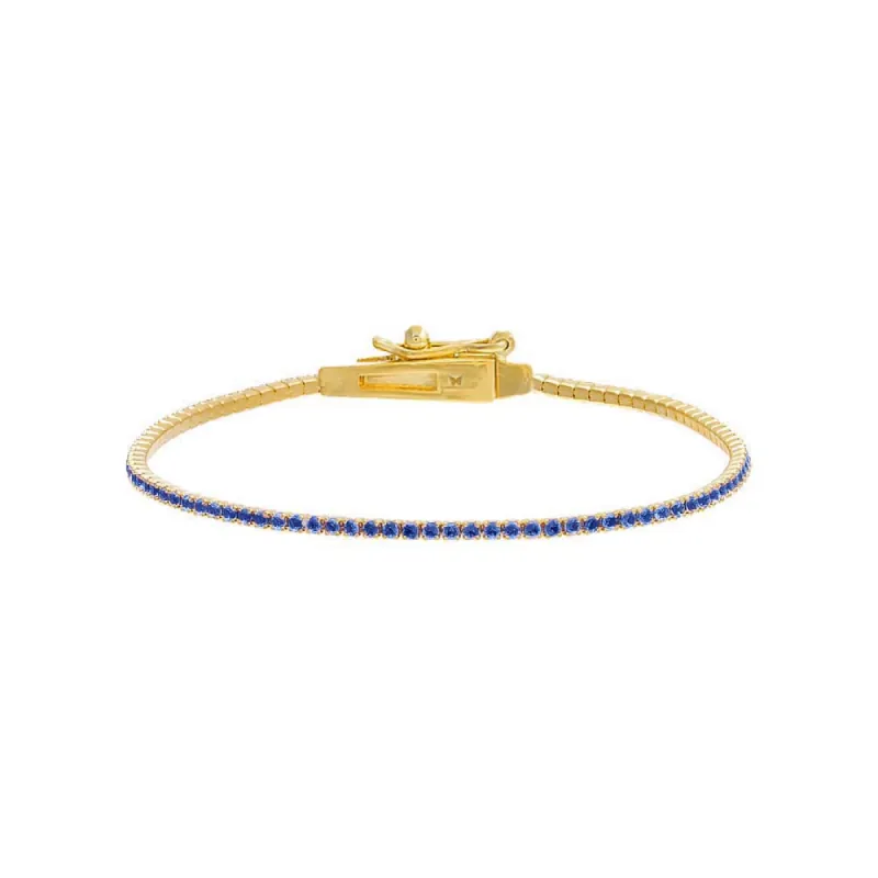 Colored CZ All Around Tennis Bracelet sold by Adina Eden's