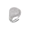 Pave Statement Pinky Signet Adjustable Ring sold by Adina Eden's