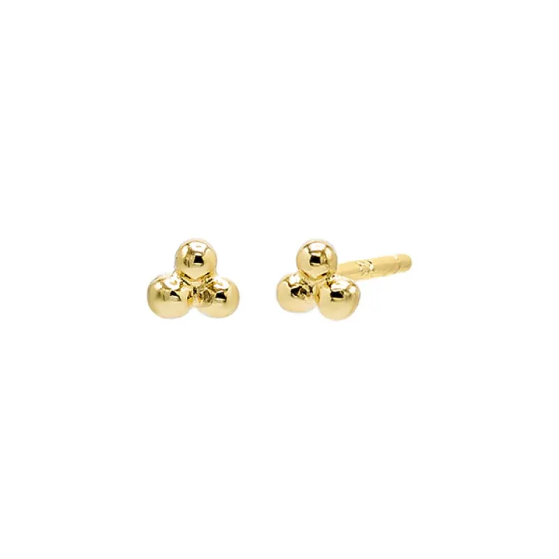 Mini Beaded Cluster Stud Earring sold by Adina Eden's