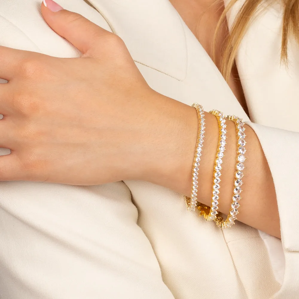 Three Prong Tennis Bracelet sold by Adina Eden's product image thumbnail 4
