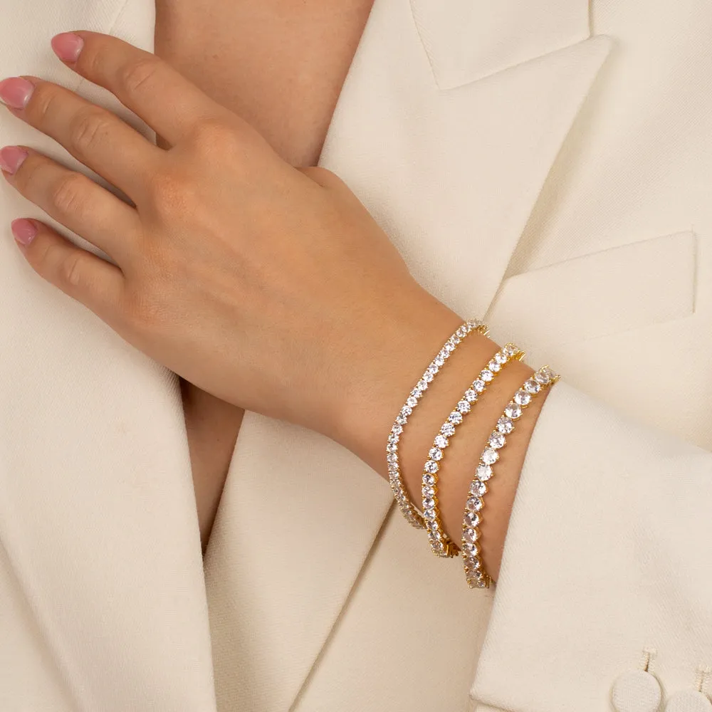 Three Prong Tennis Bracelet sold by Adina Eden's product image thumbnail 2