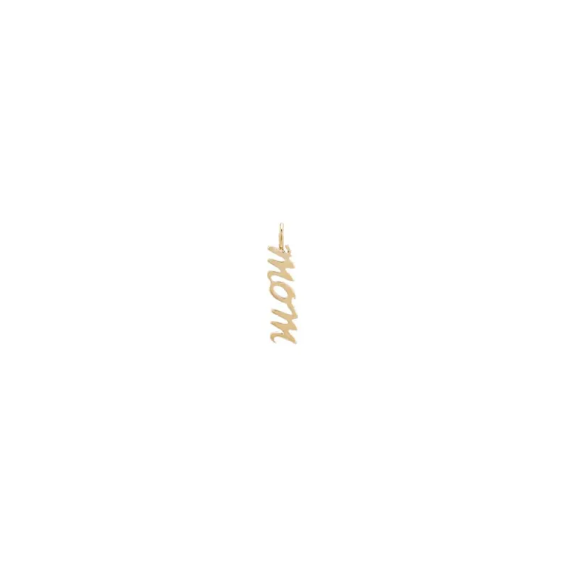 Tiny Solid Mom Charm 14K sold by Adina Eden's