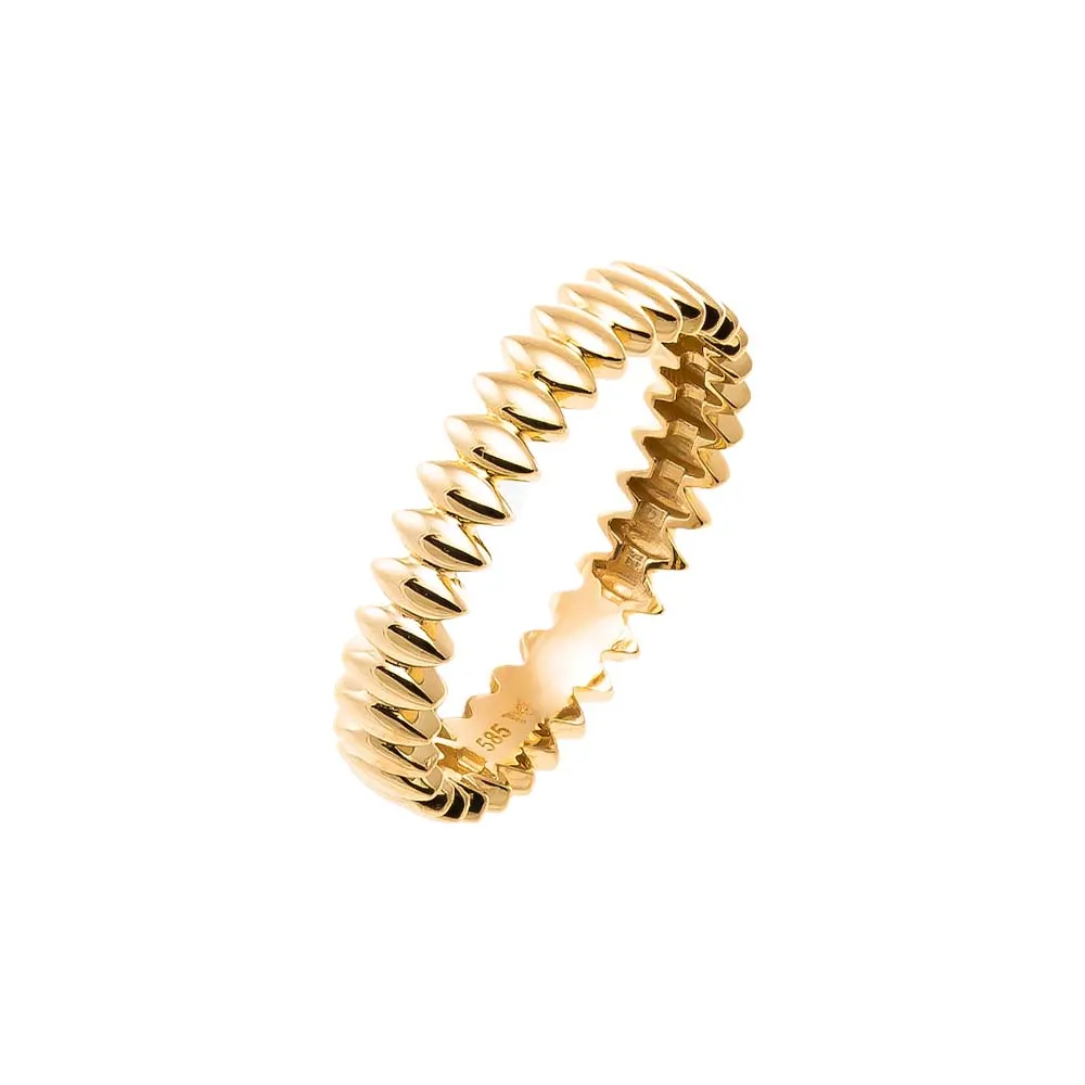 Solid Marquise Band Ring 14K sold by Adina Eden's