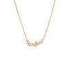 CZ Multi Shape Scatered Bezel Bar Necklace sold by Adina Eden's