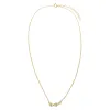 CZ Multi Shape Scatered Bezel Bar Necklace sold by Adina Eden's