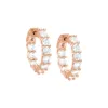CZ Small Round Hoop Earring sold by Adina Eden's