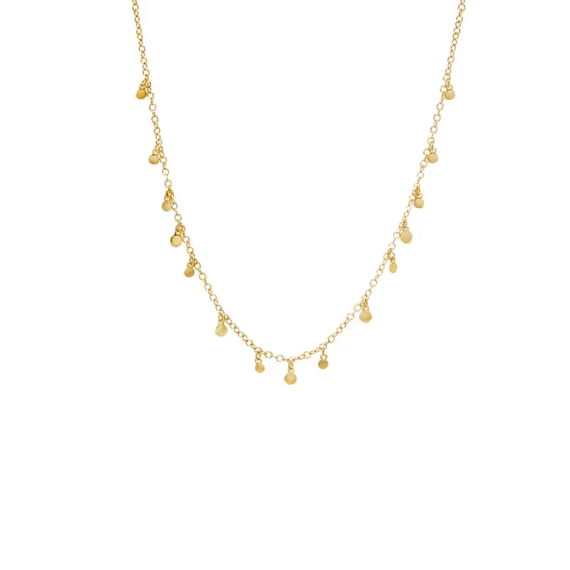 Solid Discs Shaker Necklace sold by Adina Eden's