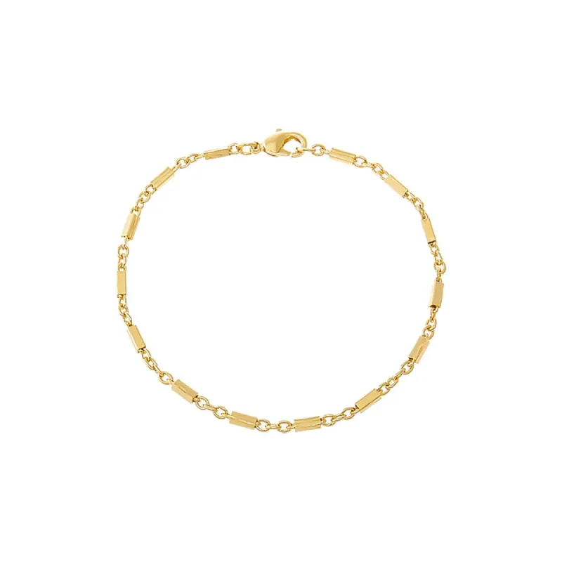 Solid Cylinder Chain Bracelet sold by Adina Eden's