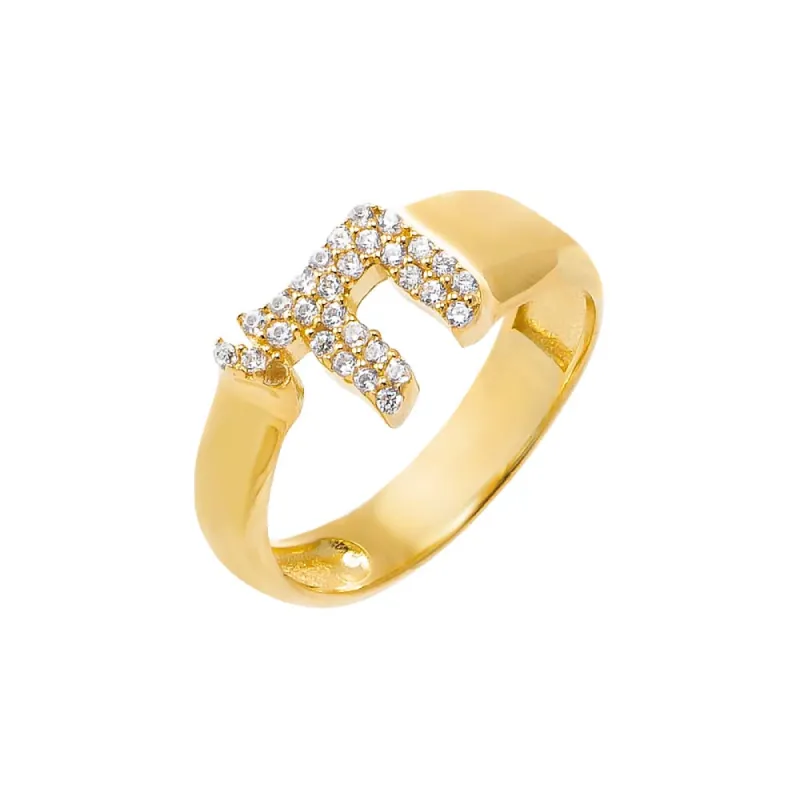 Pave Chai Wide Band Ring sold by Adina Eden's