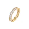 Diamond Pave X Baguette Eternity Band 14K sold by Adina Eden's