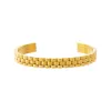 Solid Watch Link Open Bangle sold by Adina Eden's