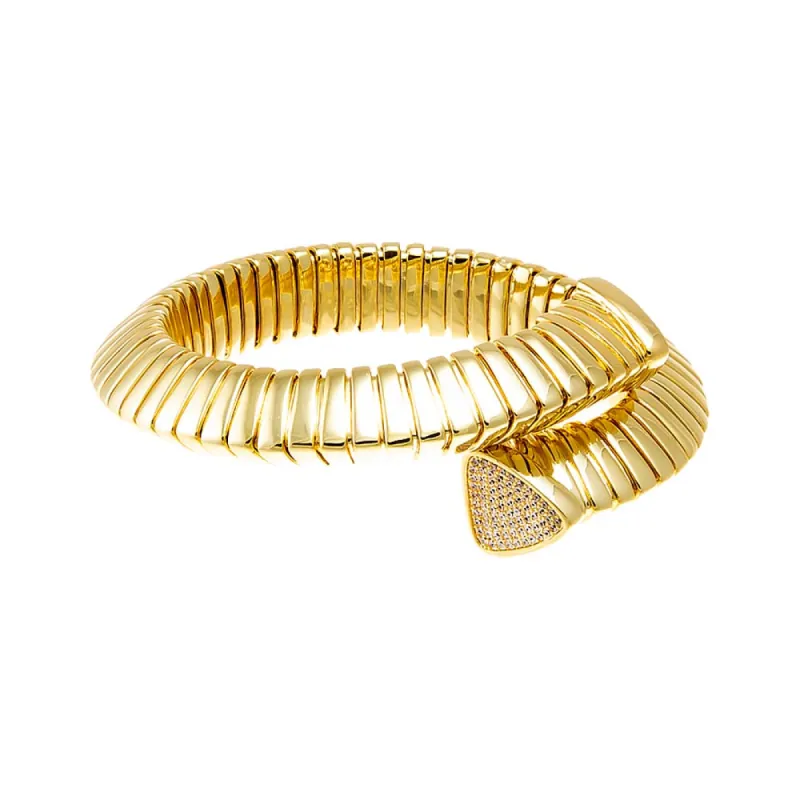 Pave Snake Chain Overlap Bracelet sold by Adina Eden's
