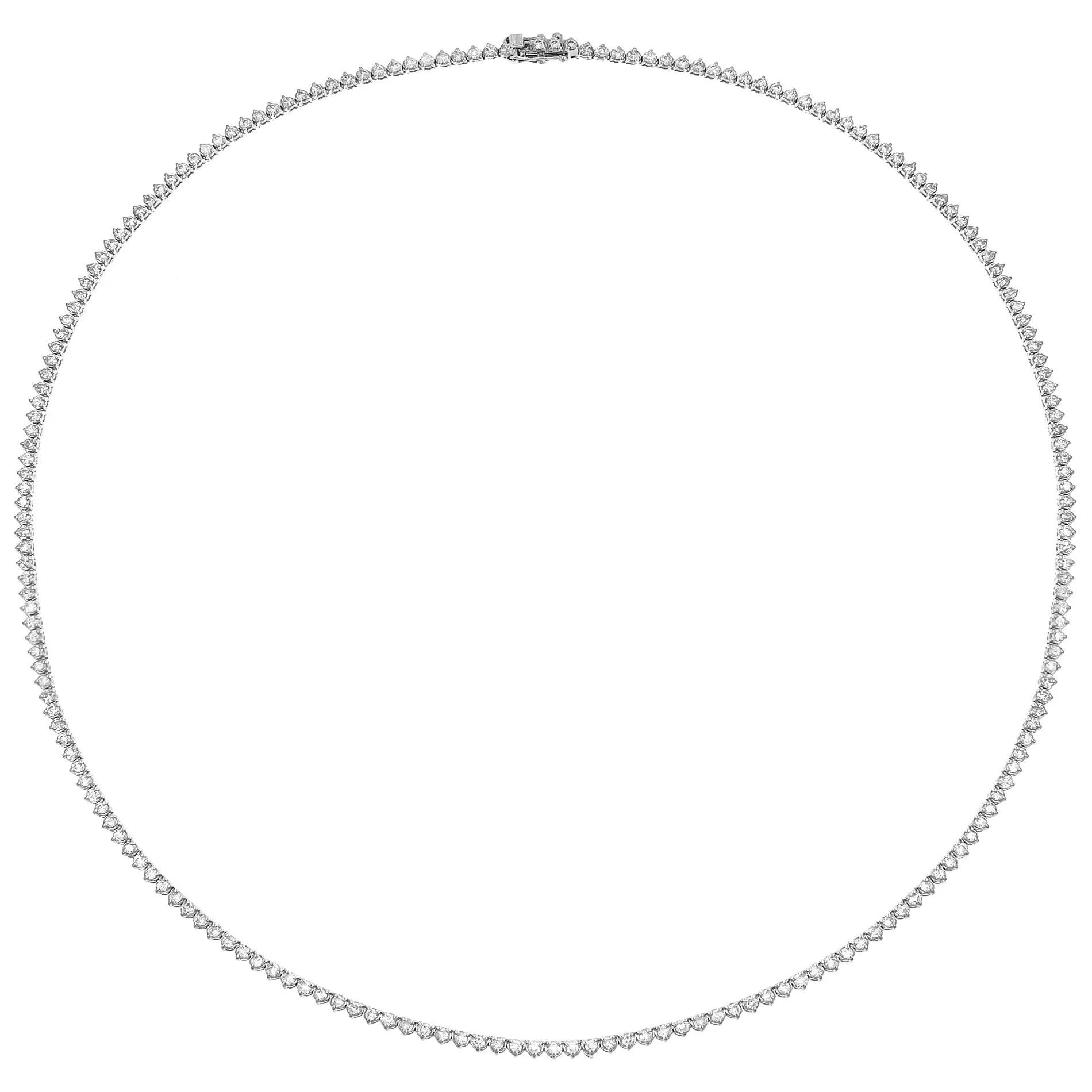3 Carat Diamond Three Prong Tennis Necklace 14K sold by Adina Eden's product image thumbnail 5