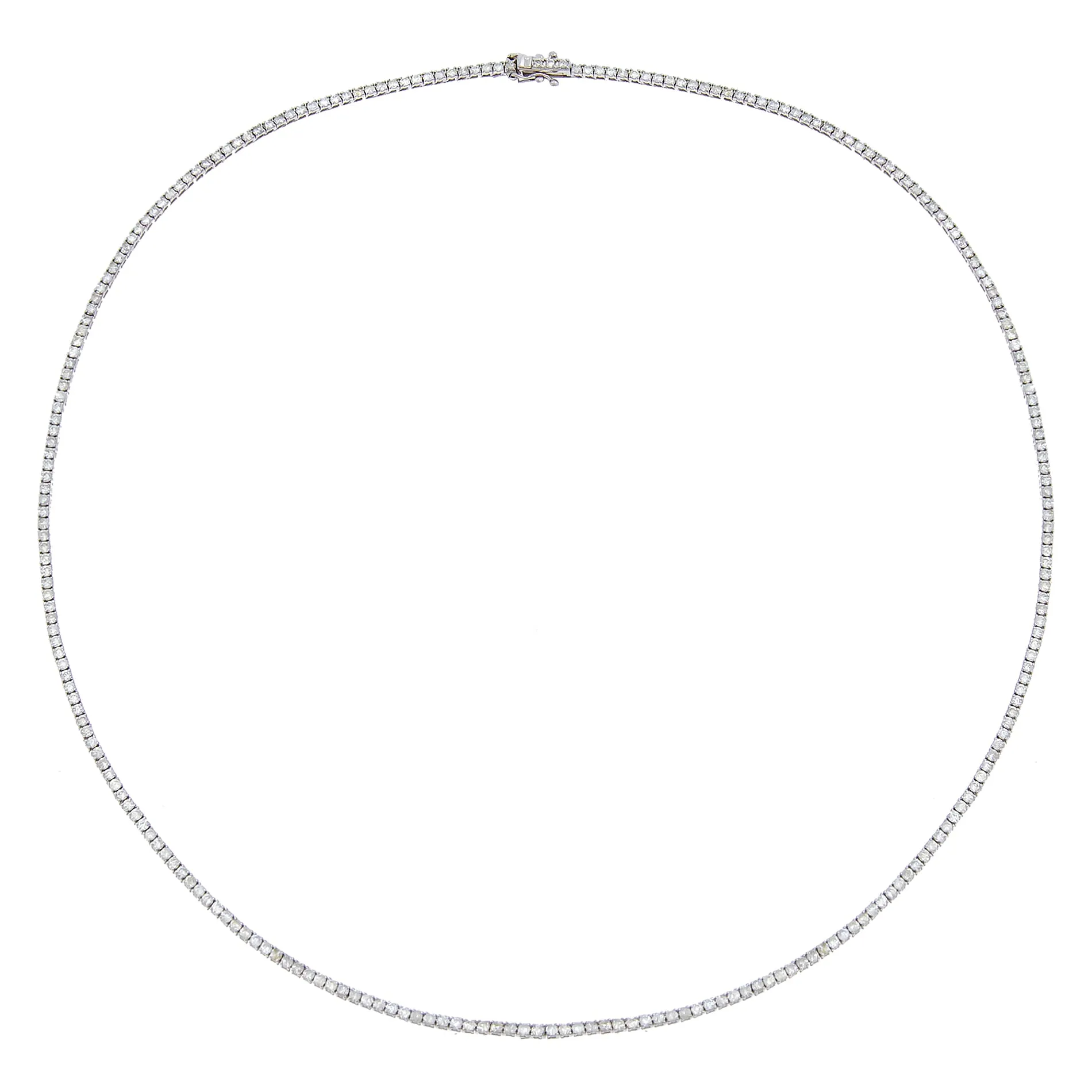 3 Carat Diamond Four Prong Tennis Necklace 14K sold by Adina Eden's product image thumbnail 5