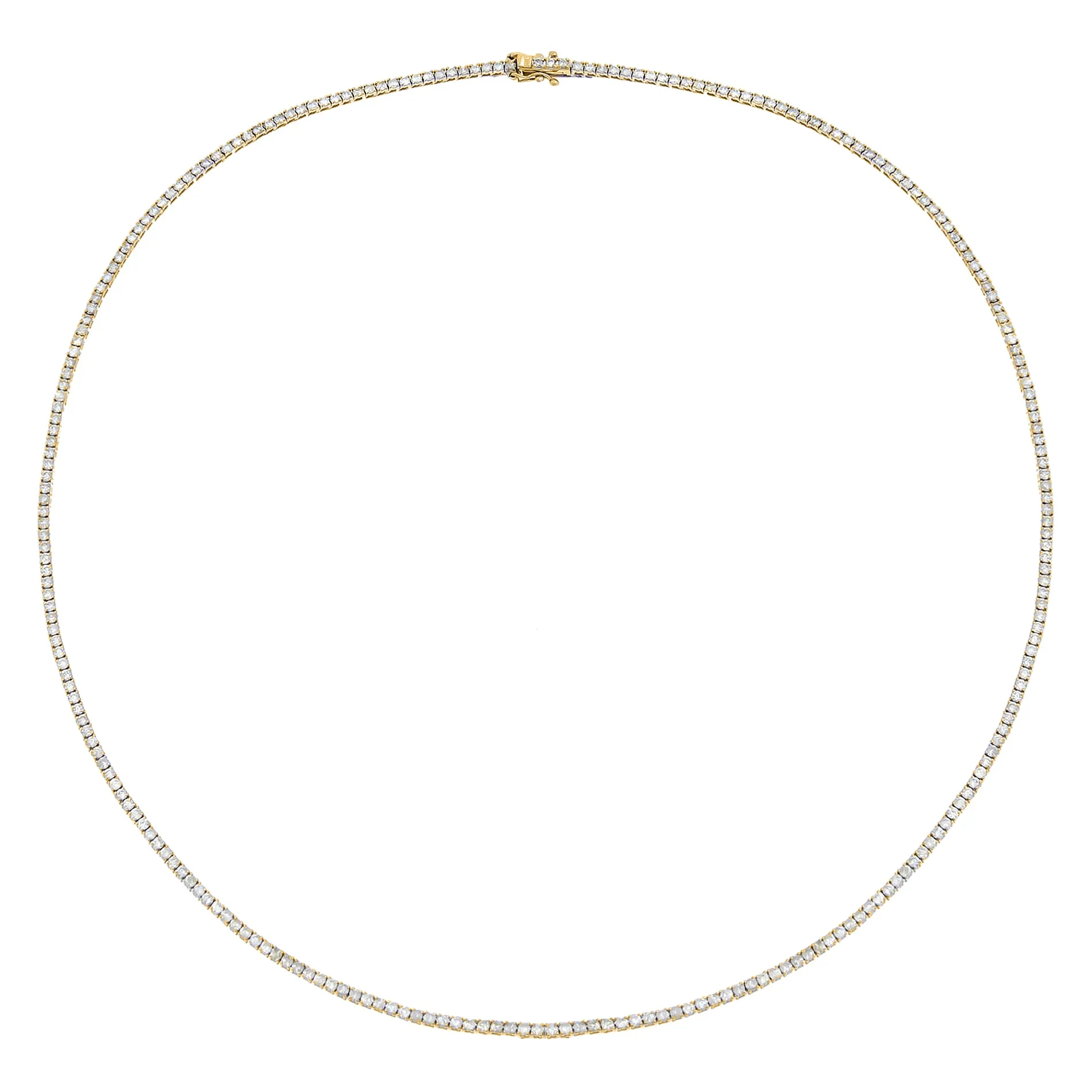 3 Carat Diamond Four Prong Tennis Necklace 14K sold by Adina Eden's product image thumbnail 4