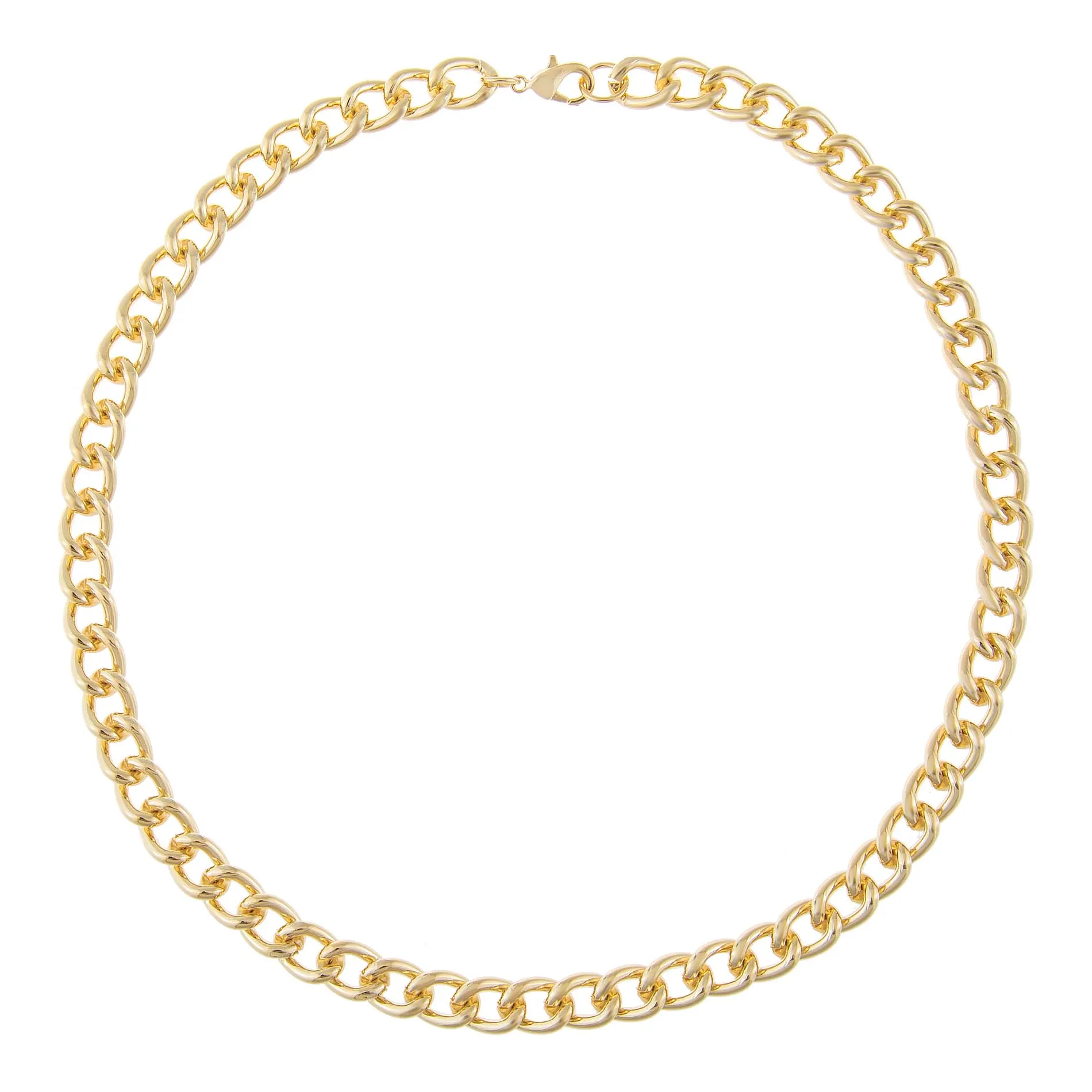 Hollow Chunky Link Necklace sold by Adina Eden's product image thumbnail 3