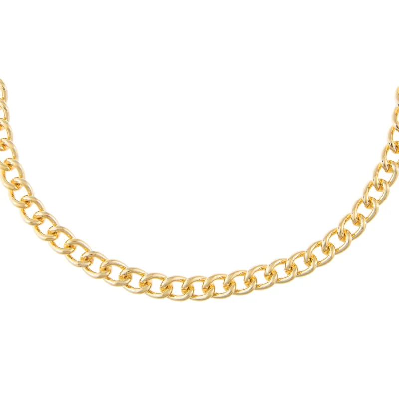 Hollow Chunky Link Necklace sold by Adina Eden's