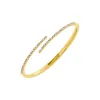 Pave Thin Overlap Claw Bangle Bracelet sold by Adina Eden's