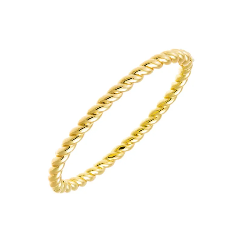 Solid Twisted Rope Bangle Bracelet sold by Adina Eden's