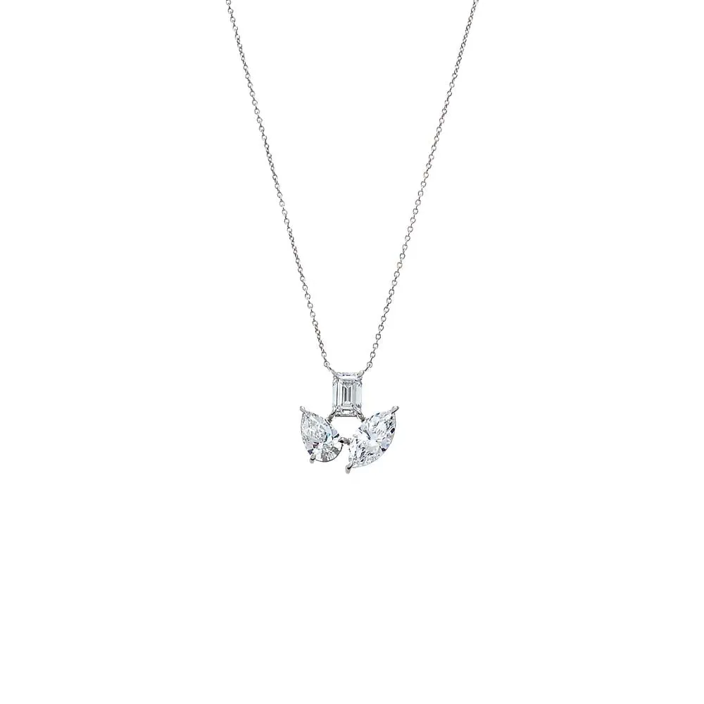Lab Grown Diamond Multi Shape Pendant Necklace 14K sold by Adina Eden's product image thumbnail 2